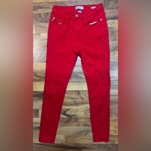 Judy Blue Red Skinny Jeans Women’s Size 7/28 Stretch